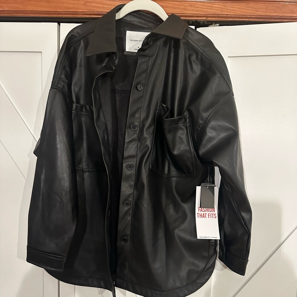 Black Vegan Leather Jacket